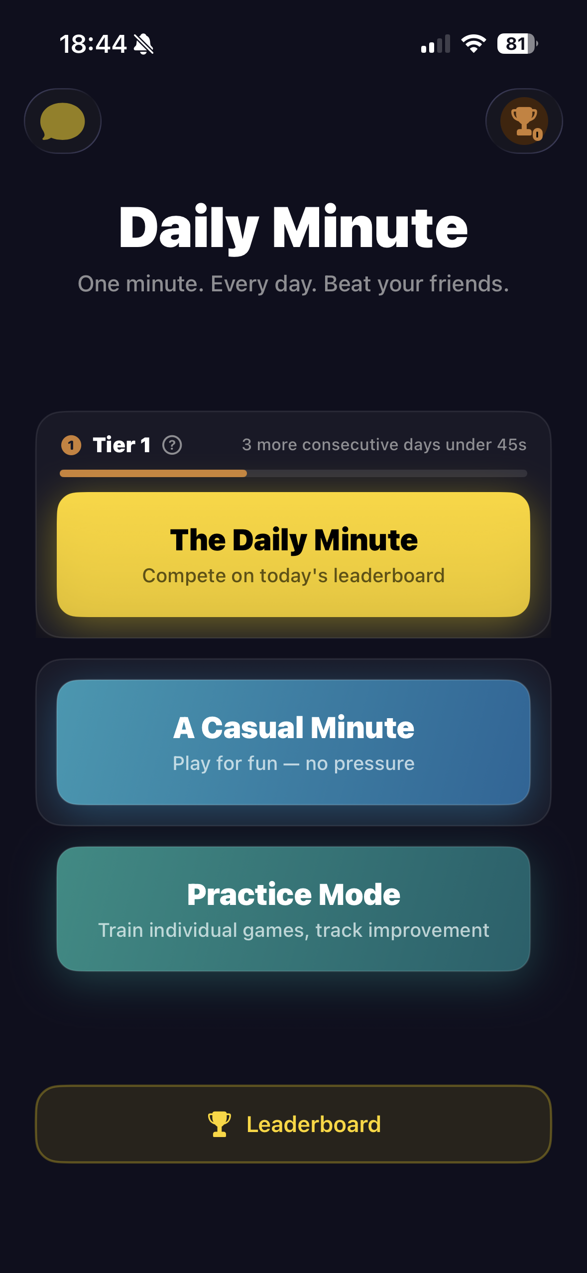 Daily Minute screenshot 1